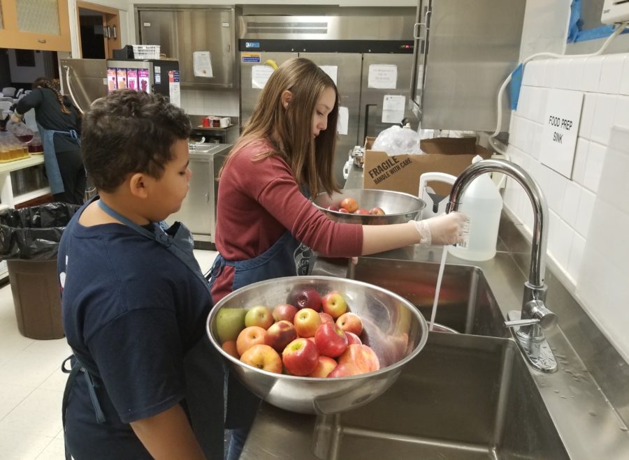 Forsythe students a well-oiled breakfast-serving machine